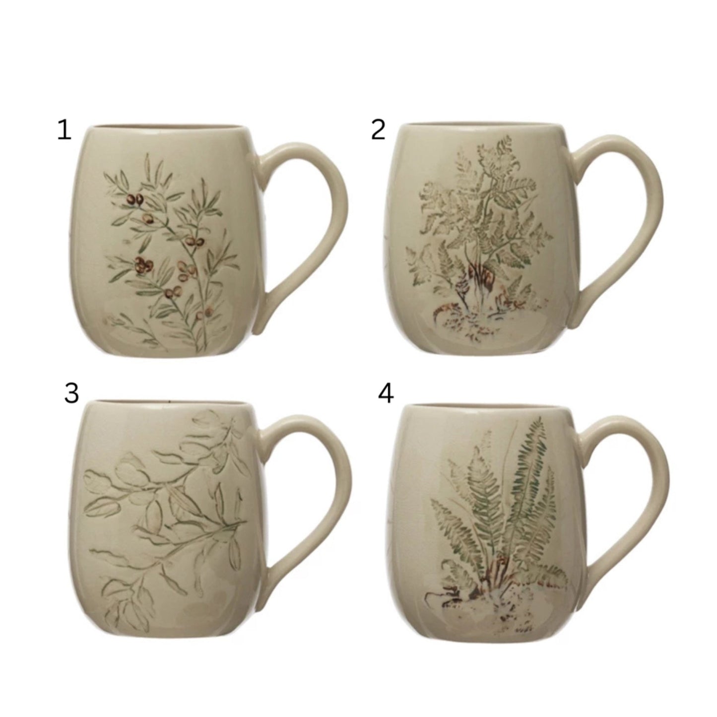 DF6569A 5 - 1/4"L Stoneware Mug w Reactive Glaze - Market 12