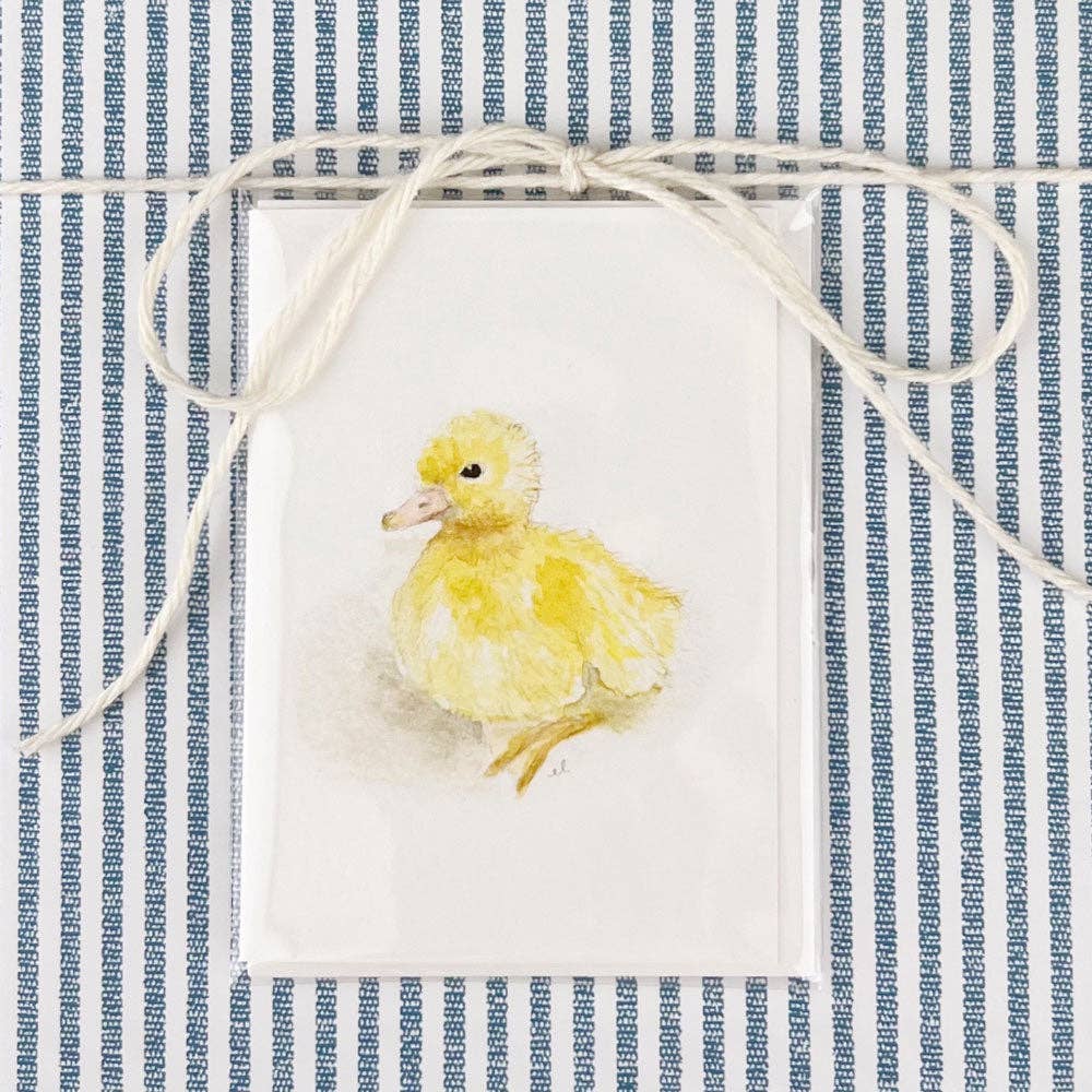 Duckling mini notecard - Market 12