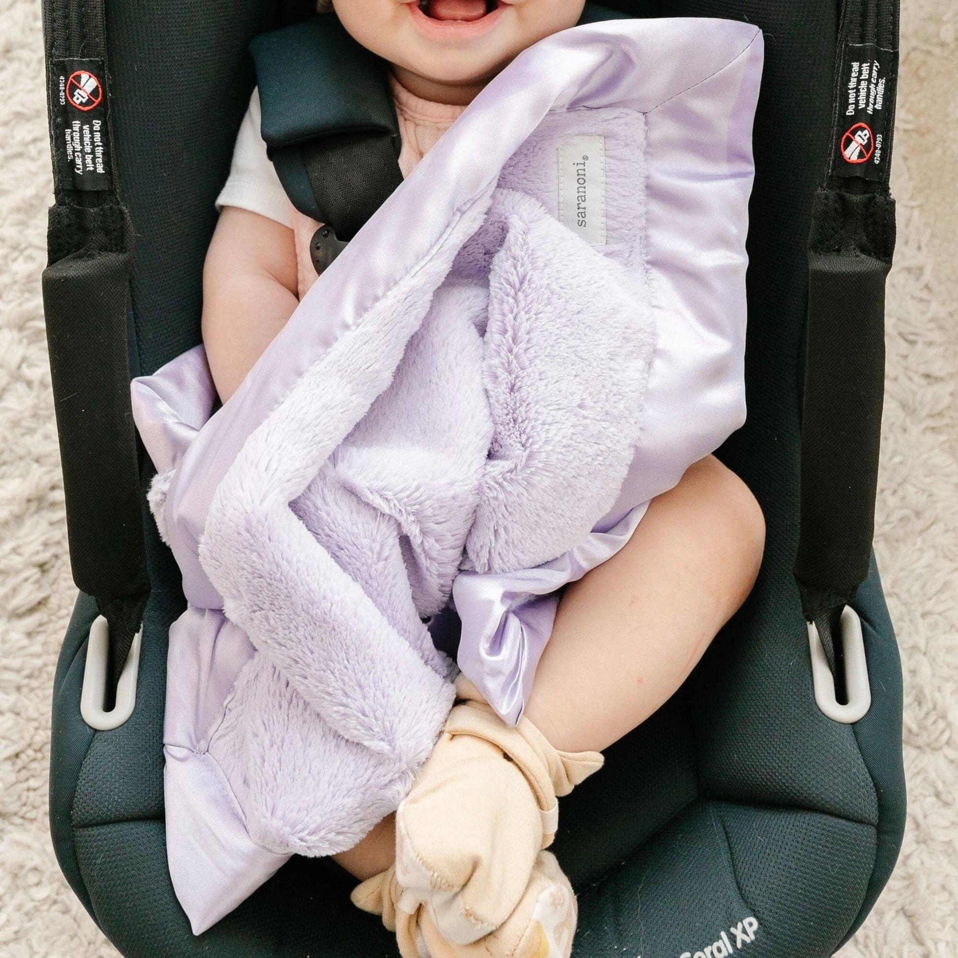 Dusty Peach SATIN BORDER MINI BLANKETS - Market 12