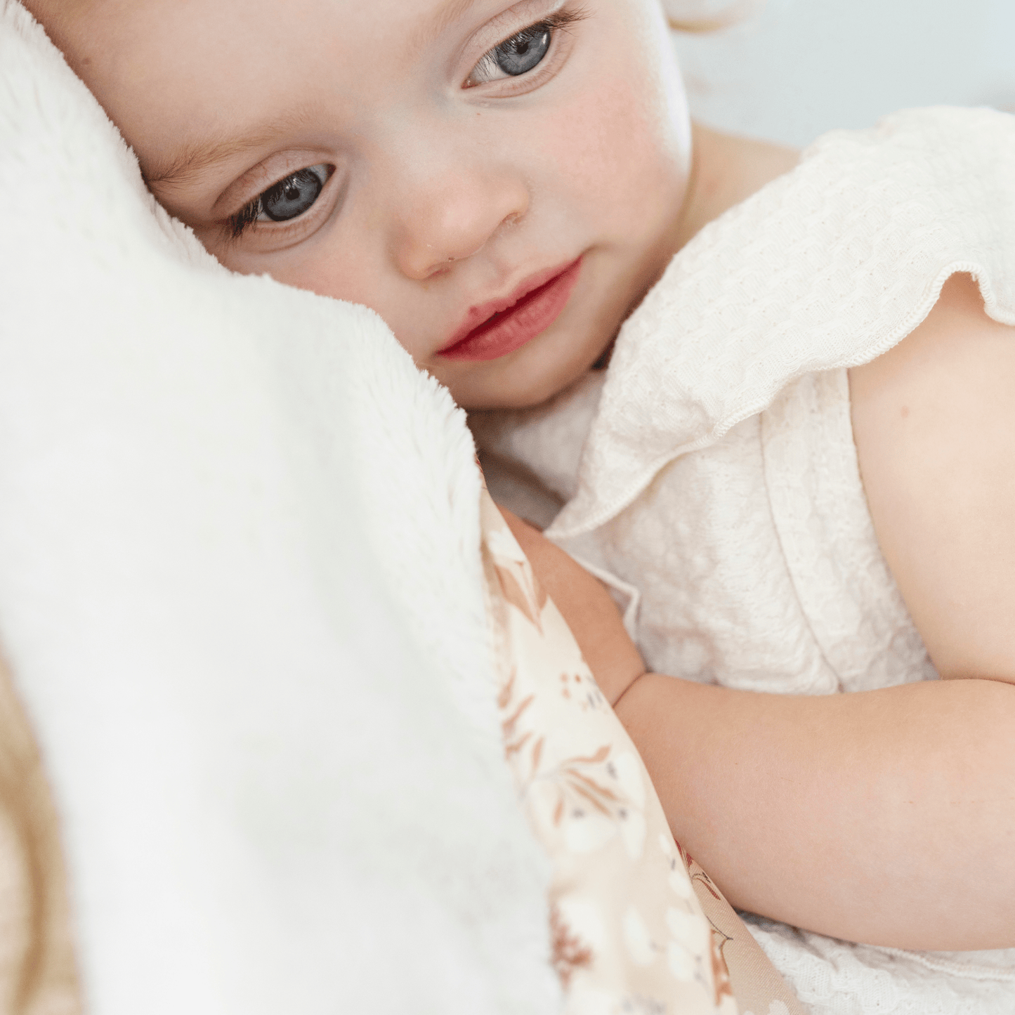 Dusty Peach SATIN BORDER MINI BLANKETS - Market 12