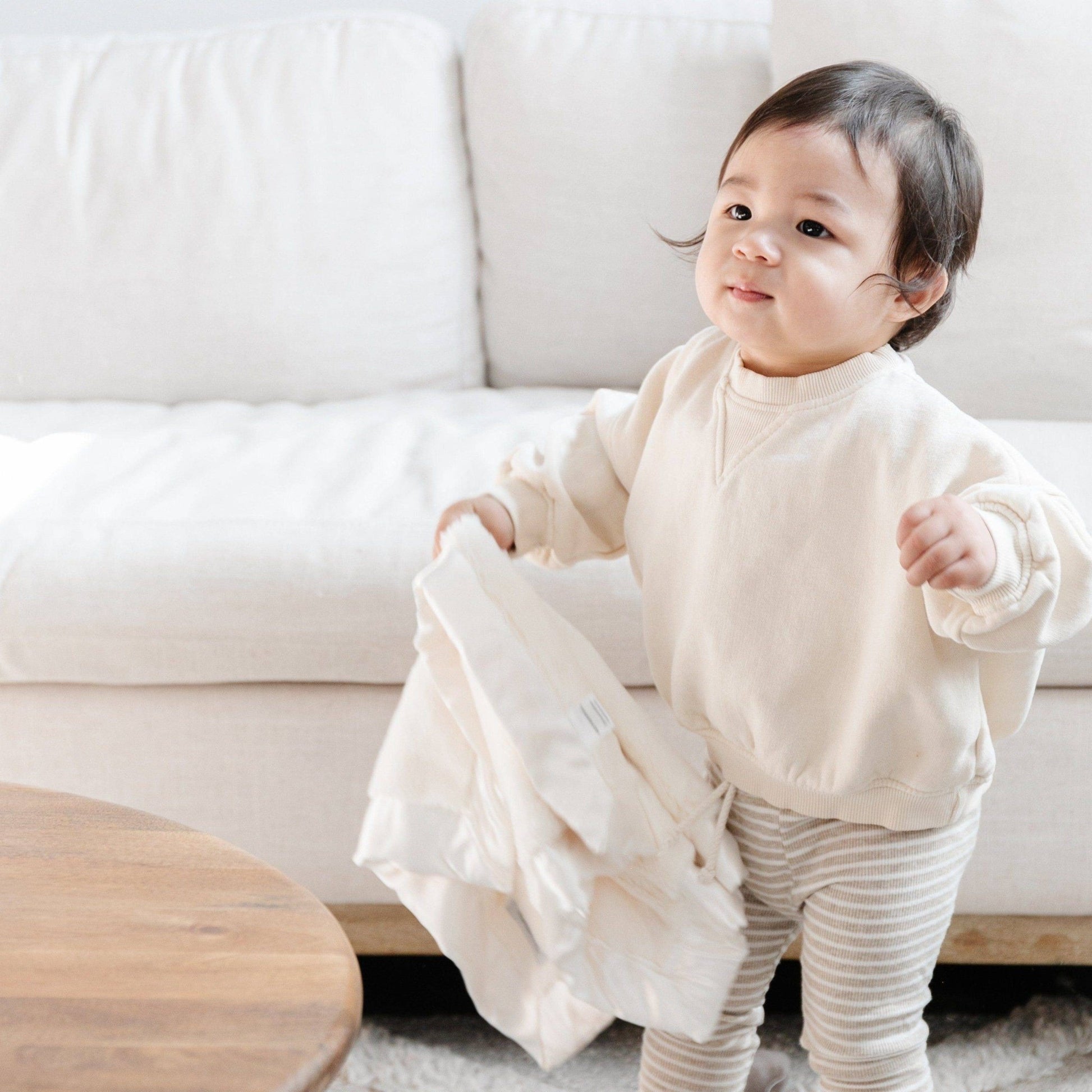 Dusty Peach SATIN BORDER MINI BLANKETS - Market 12