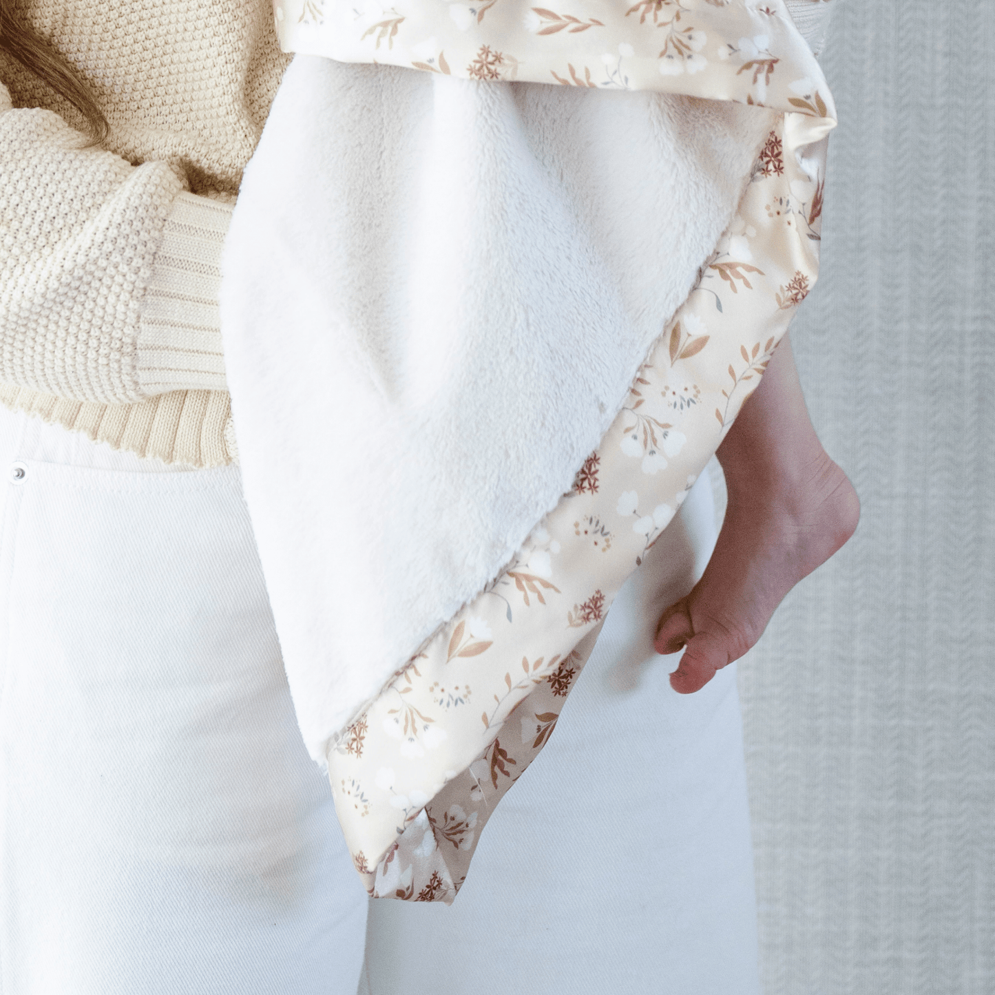 Dusty Peach SATIN BORDER MINI BLANKETS - Market 12