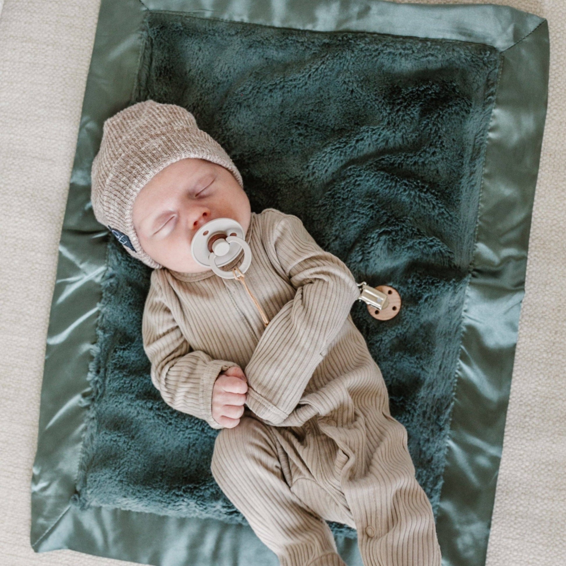 Dusty Peach SATIN BORDER MINI BLANKETS - Market 12