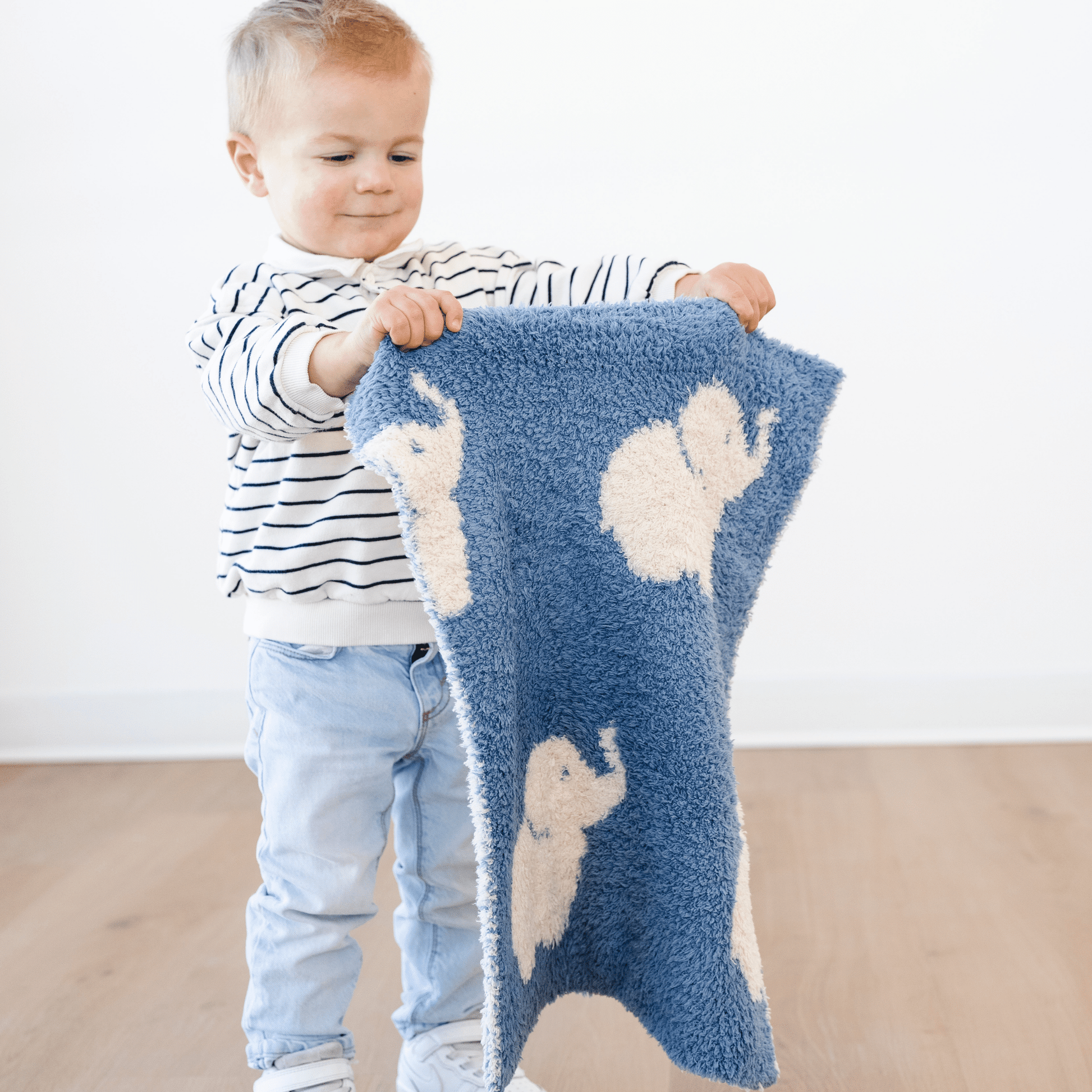 Elephant Double - Layer Bamboni® Mini Blanket - Market 12