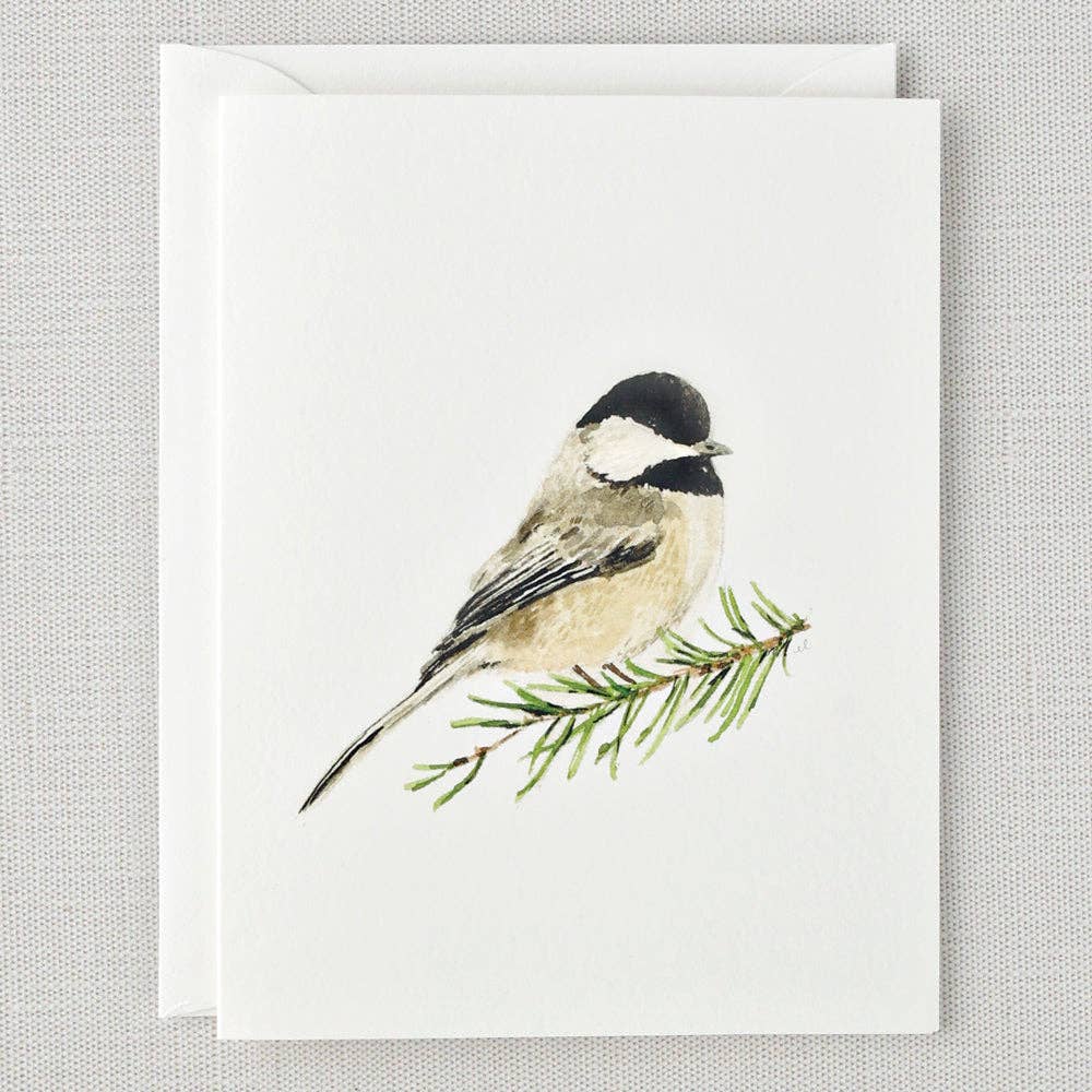 Evergreen notecard set - Market 12