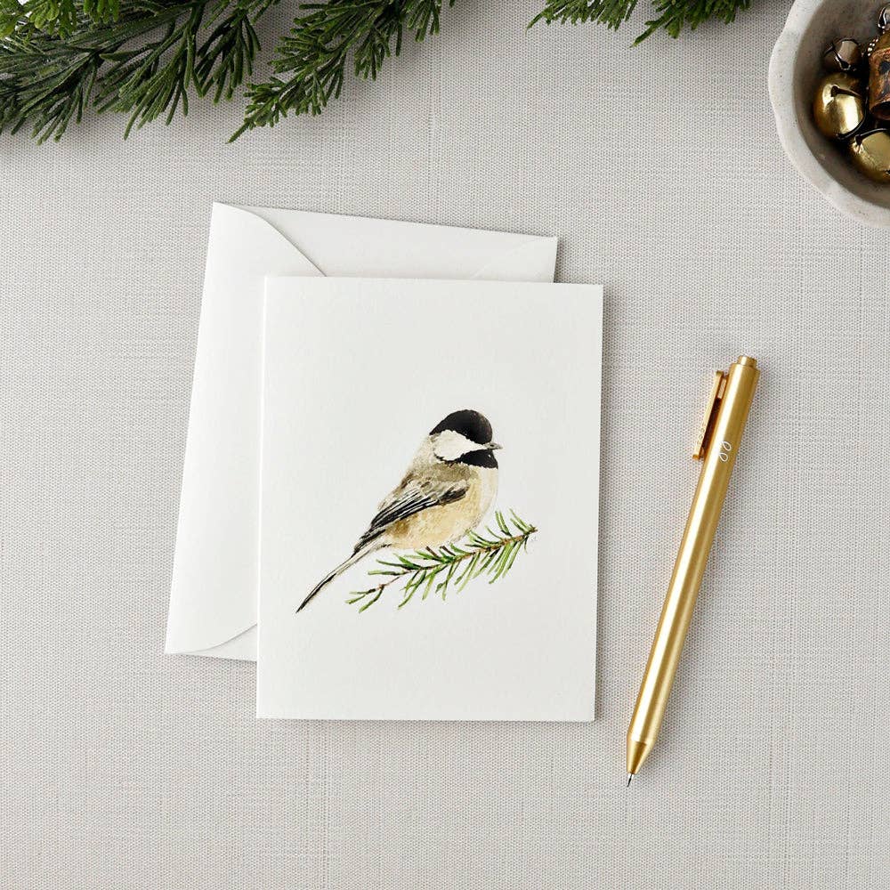Evergreen notecard set - Market 12