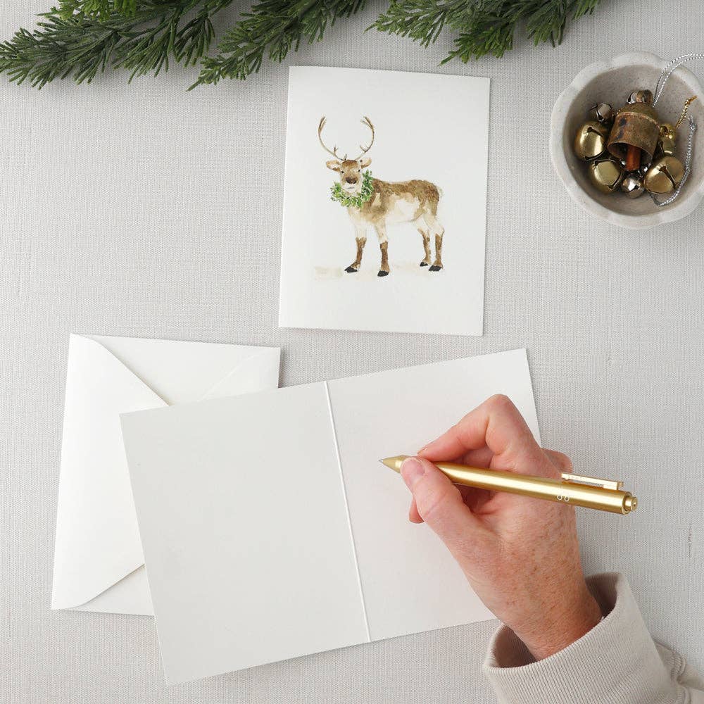 Evergreen notecard set - Market 12