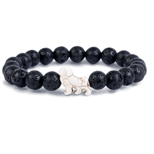 Fahlo Bracelet Lion (lava stone) - Market 12