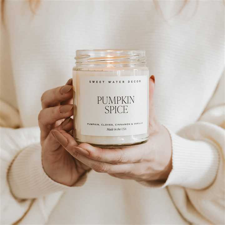 Fall, Pumpkin Spice 9 oz Soy Candle - Market 12
