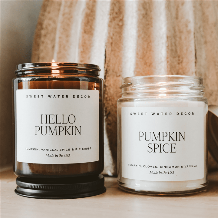 Fall, Pumpkin Spice 9 oz Soy Candle - Market 12