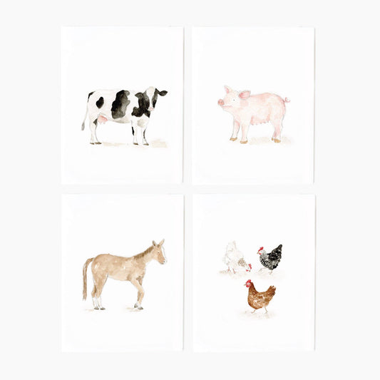 Farm animals assorted notecard set - Market 12