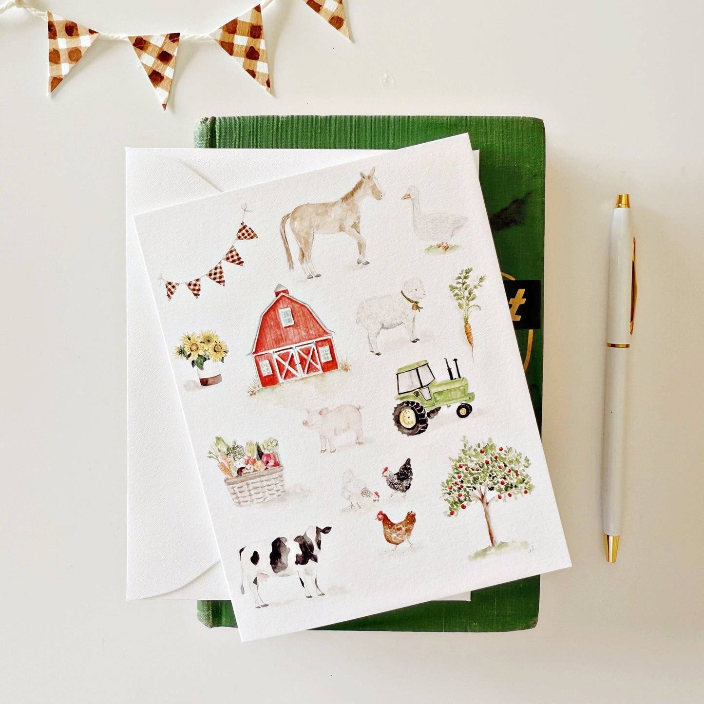 Farm Pictures notecard - Market 12