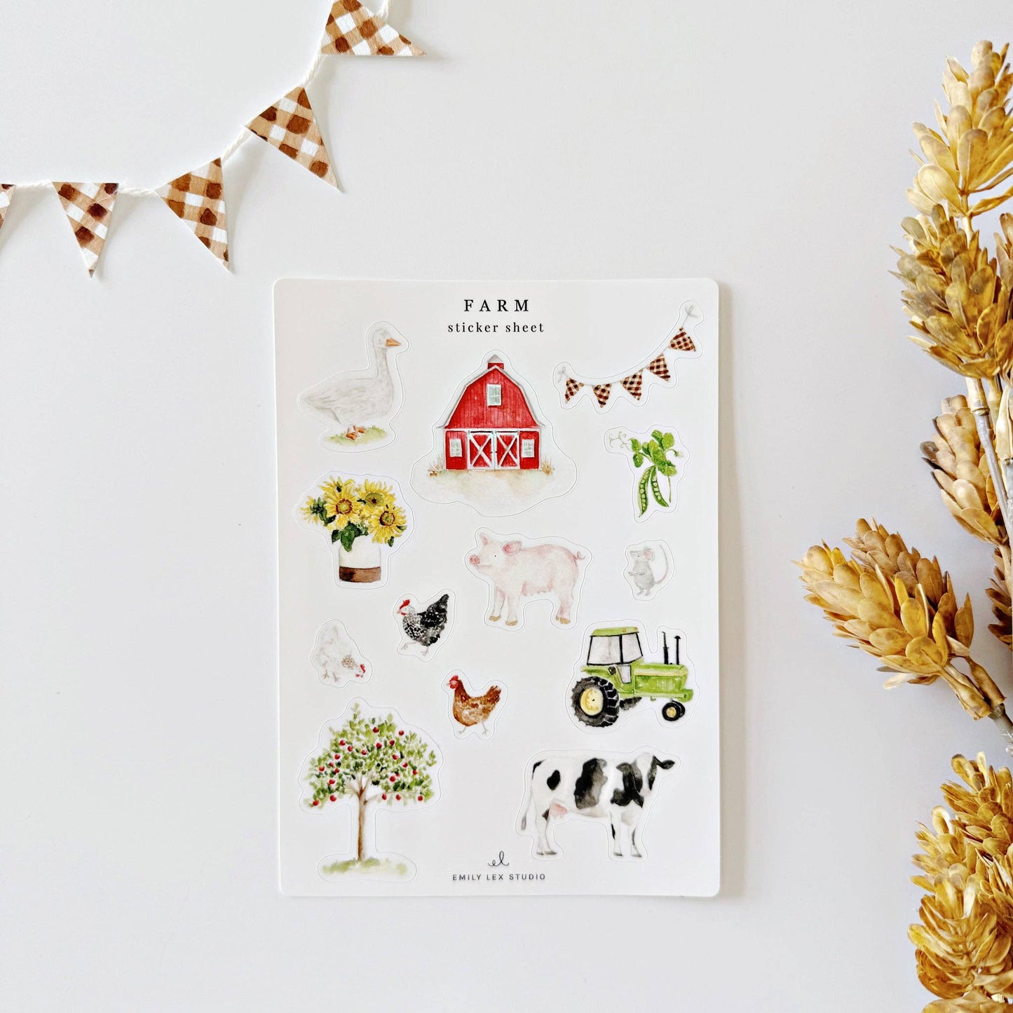 Farm sticker sheets - Market 12
