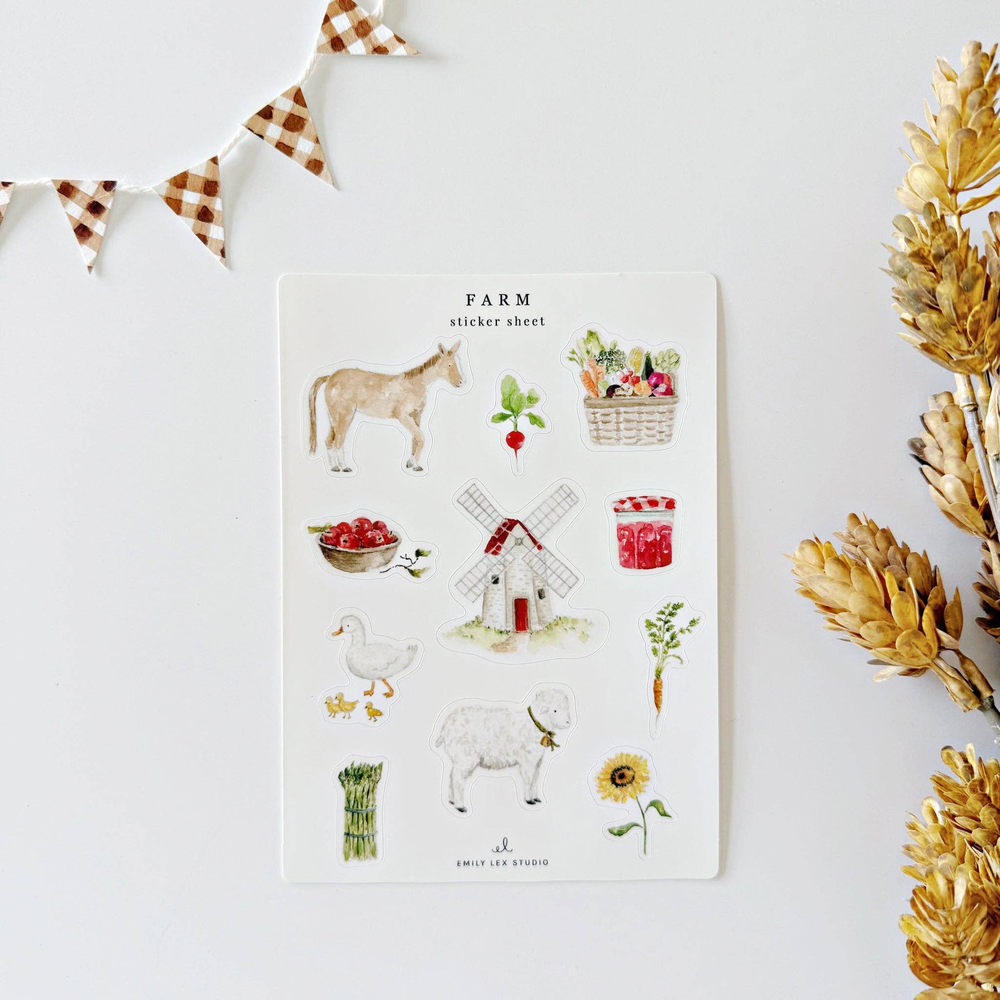 Farm sticker sheets - Market 12