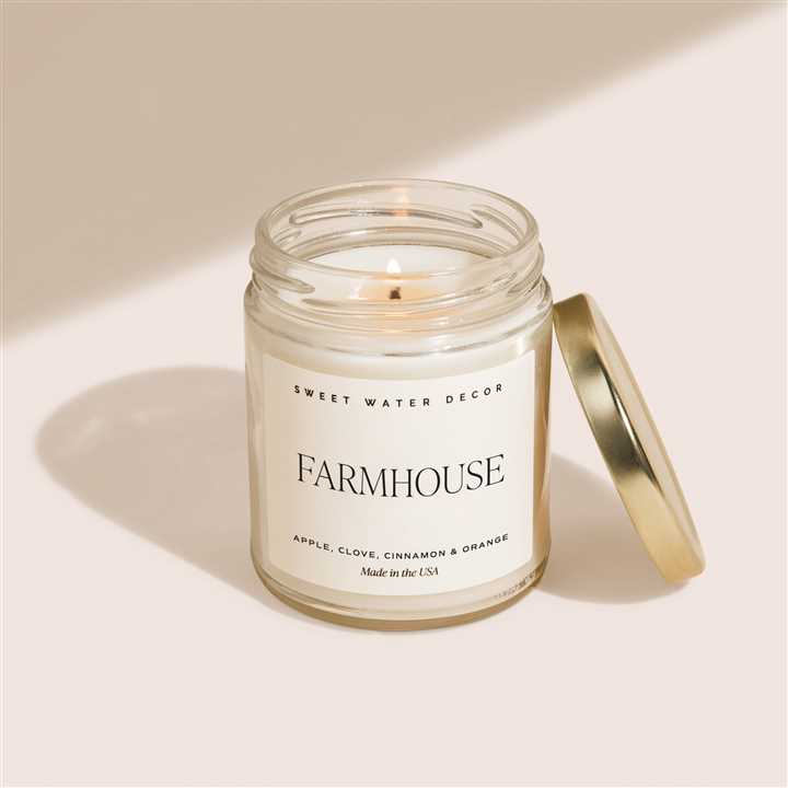 Farmhouse 9 oz Soy Candle - Market 12