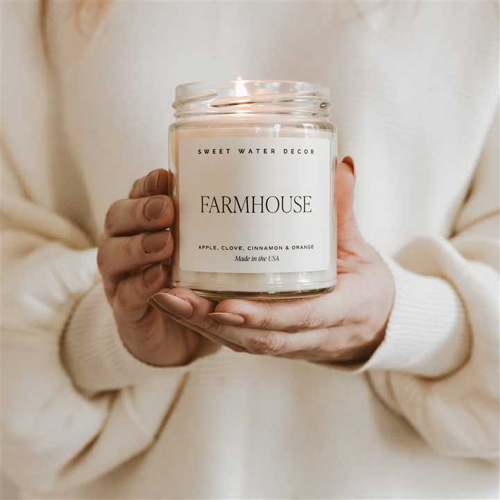 Farmhouse 9 oz Soy Candle - Market 12