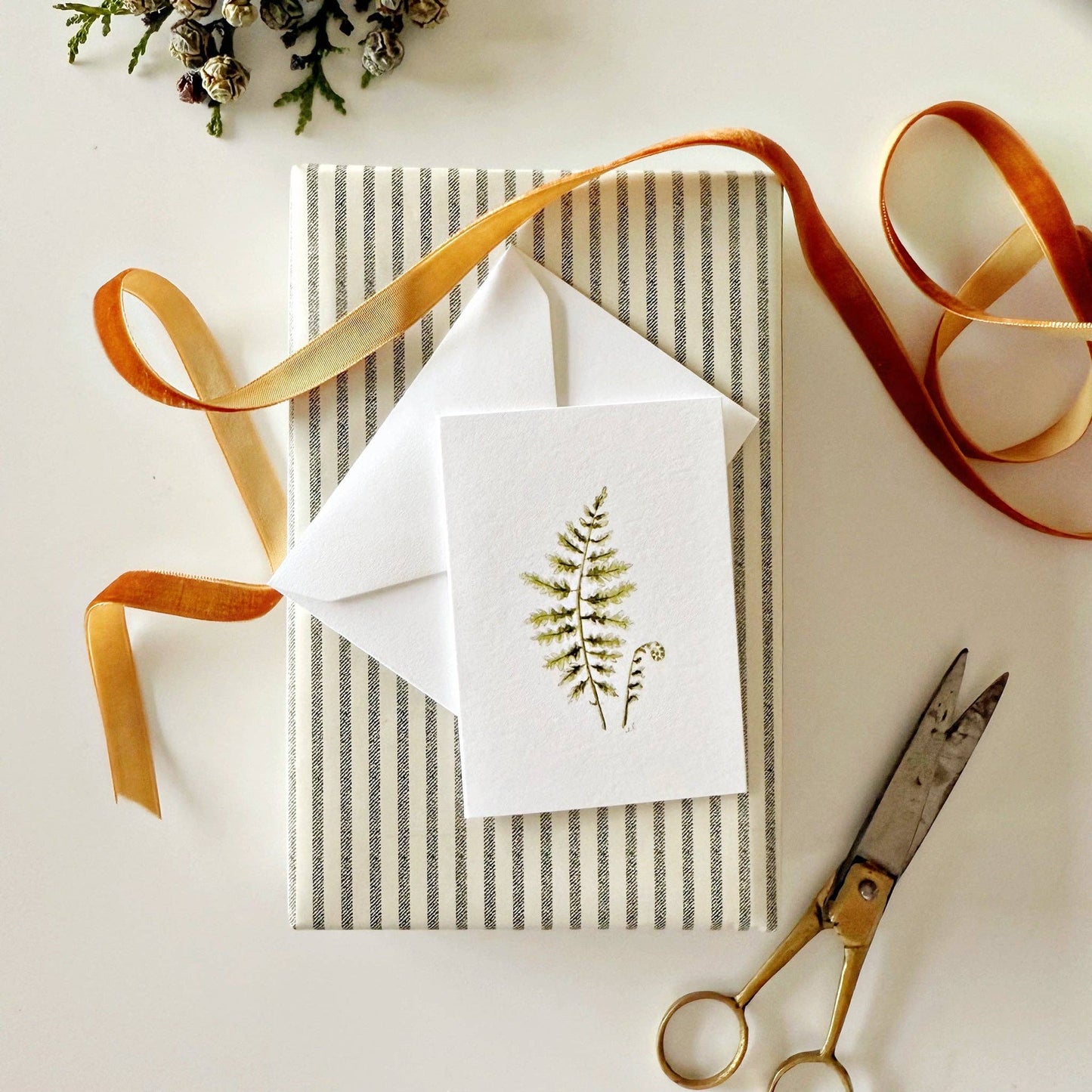 Fern mini notecard - Market 12