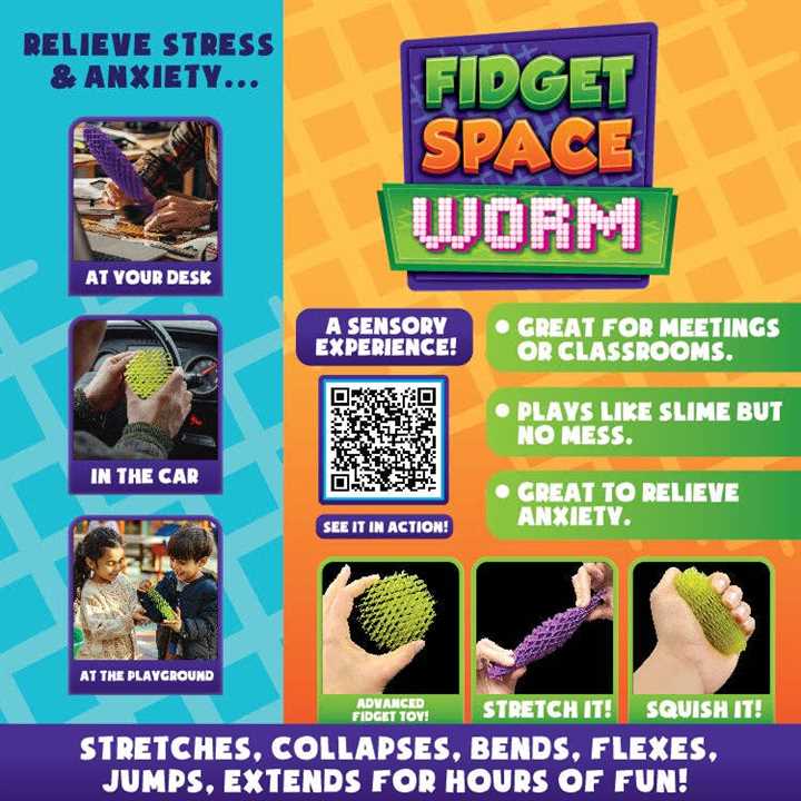 Fidget Space Worm Toy - Market 12