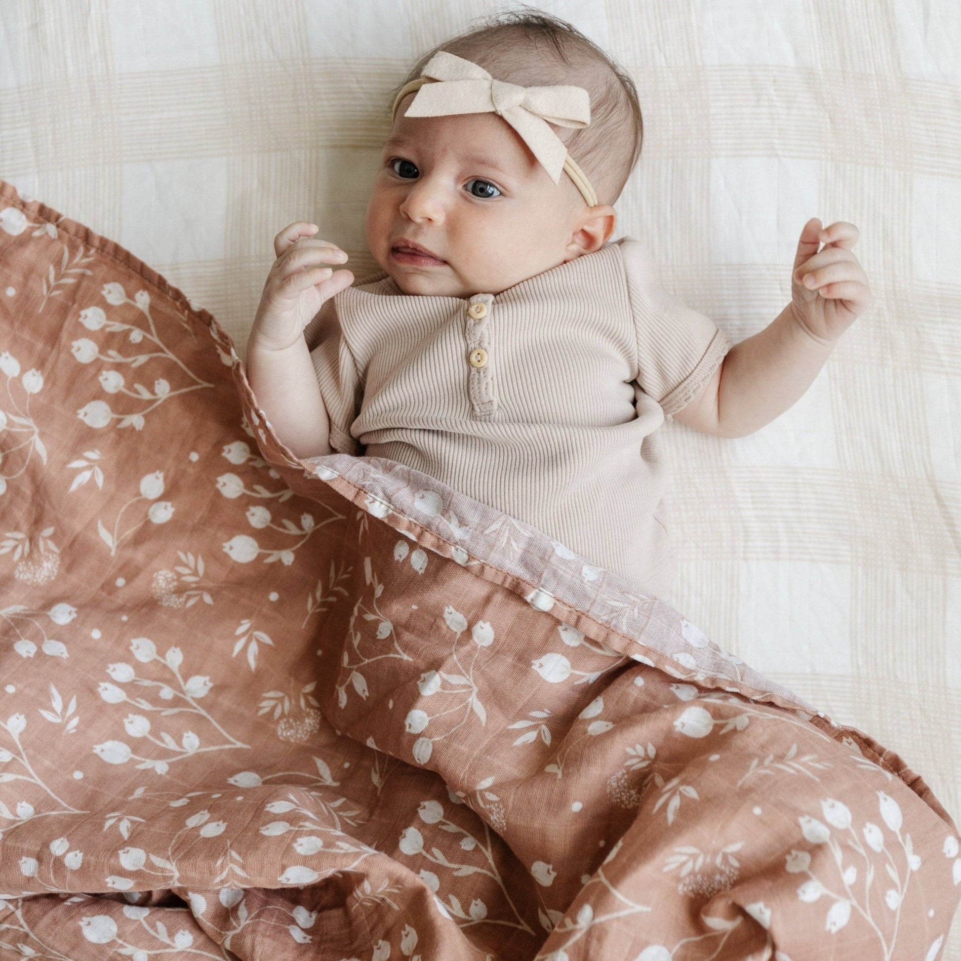 Floral Fields COTTON MUSLIN 2 PACK SWADDLES: - Market 12