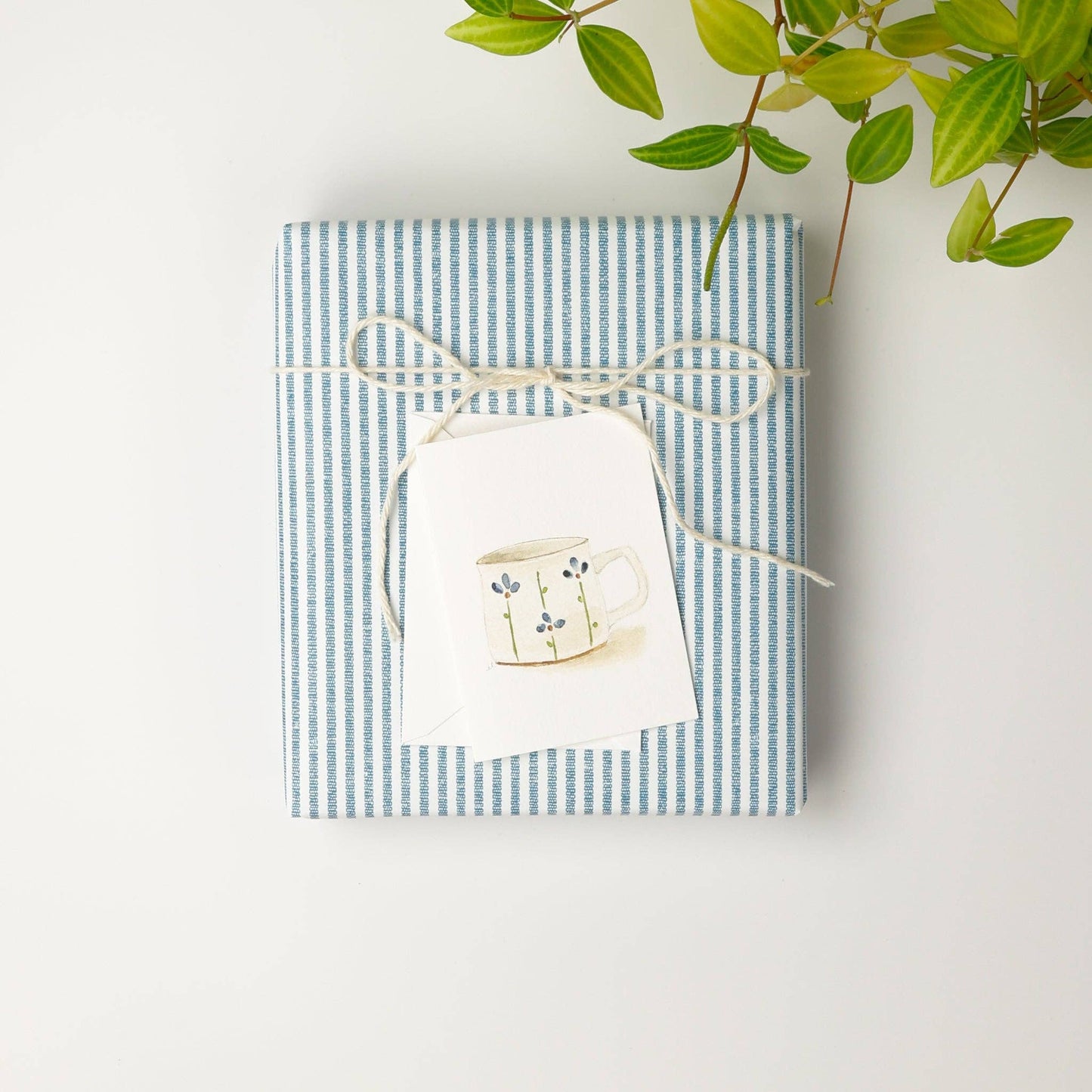 Flower mug mini notecard - Market 12