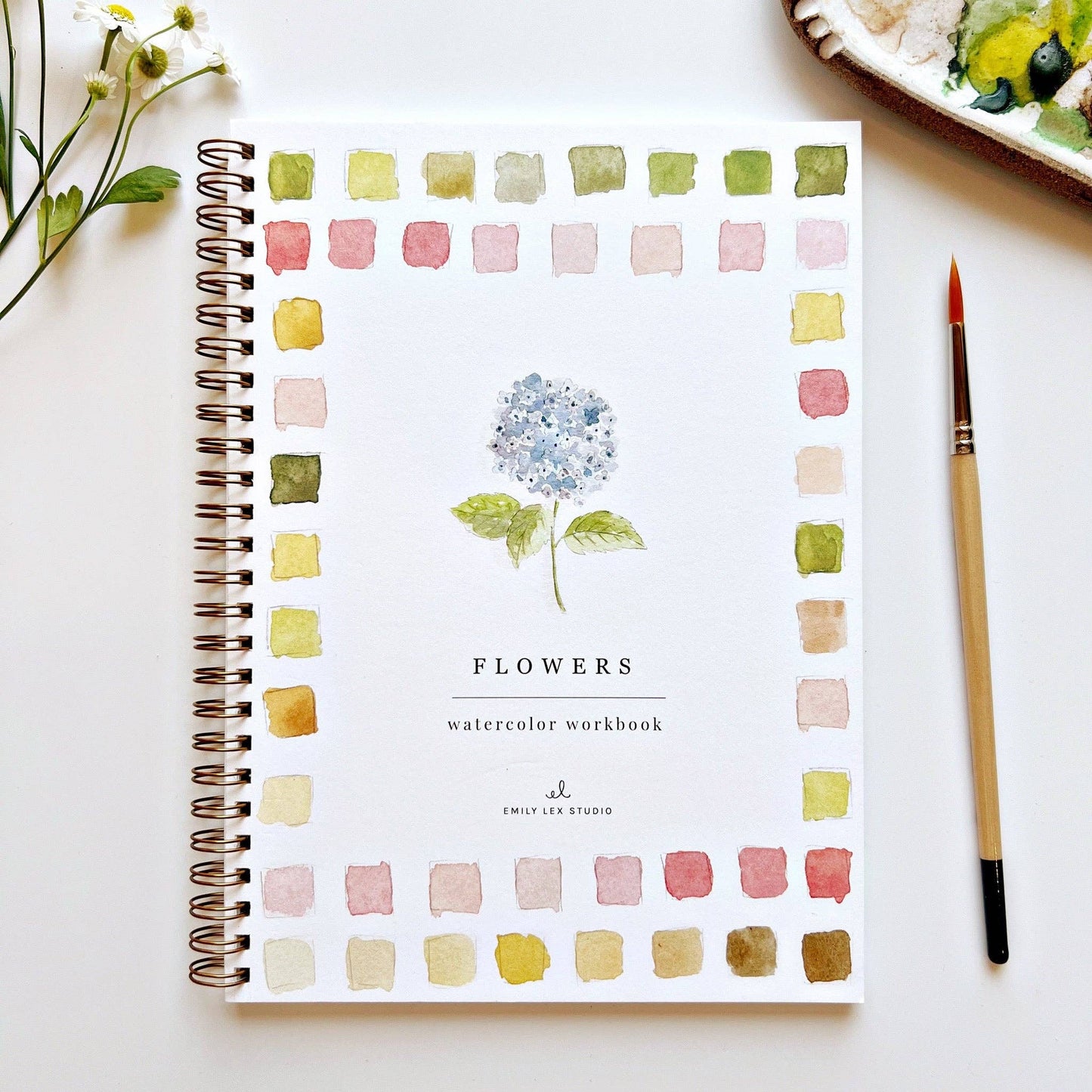 Flowers watercolor workbook - Market 12