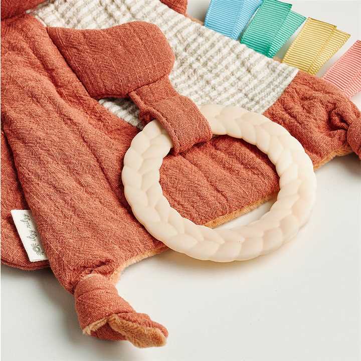 Fox Bitzy Crinkle Sensory Toy with Teether - Market 12