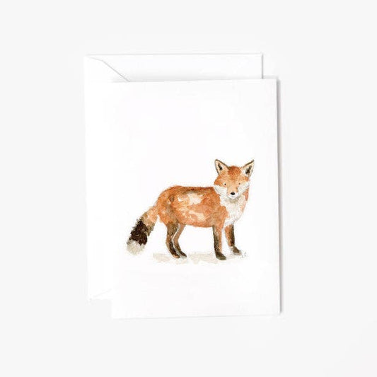 Fox mini notecard - Market 12