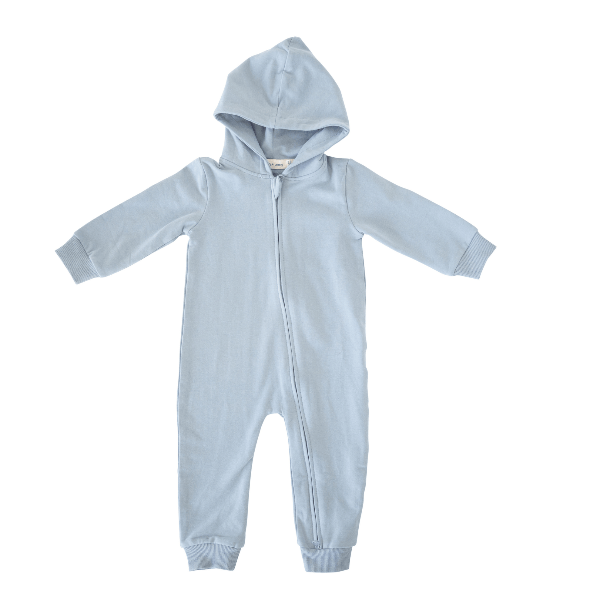 French Terry Hoodie Romper | Dusty Blue - Market 12