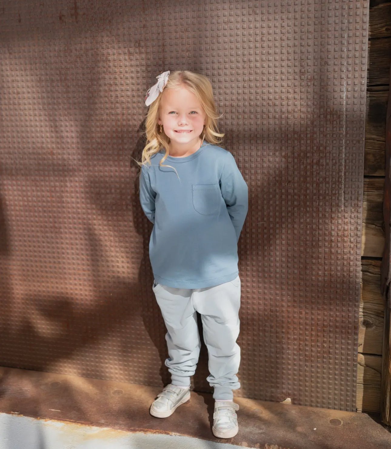 French Terry Sweatshirt + Jogger Matching Set | Dusty Blue - Market 12