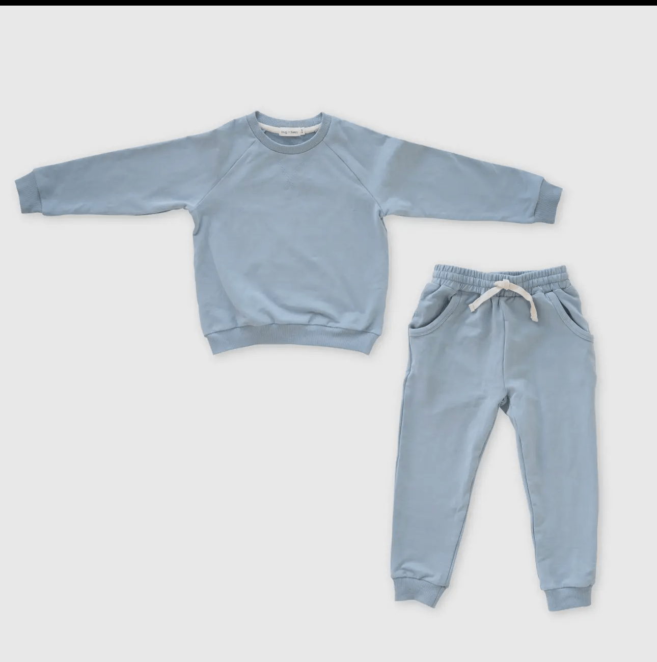 French Terry Sweatshirt + Jogger Matching Set | Dusty Blue - Market 12