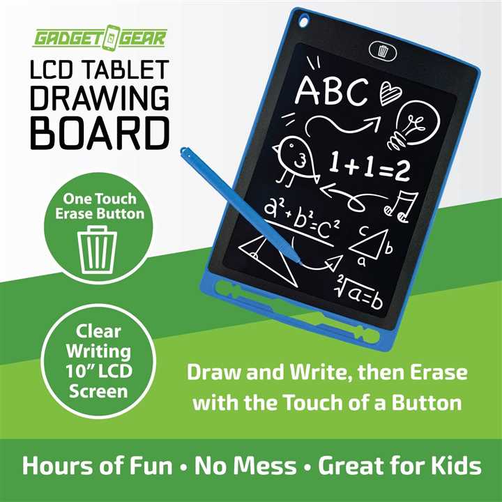 Gadget Gear Reusable LCD Drawing Tablet(Random Pick) - Market 12
