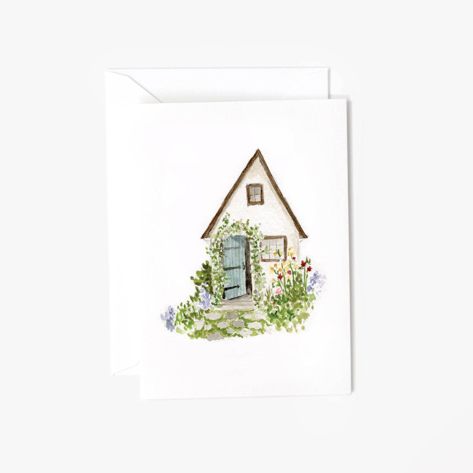 Garden cottage mini notecard - Market 12