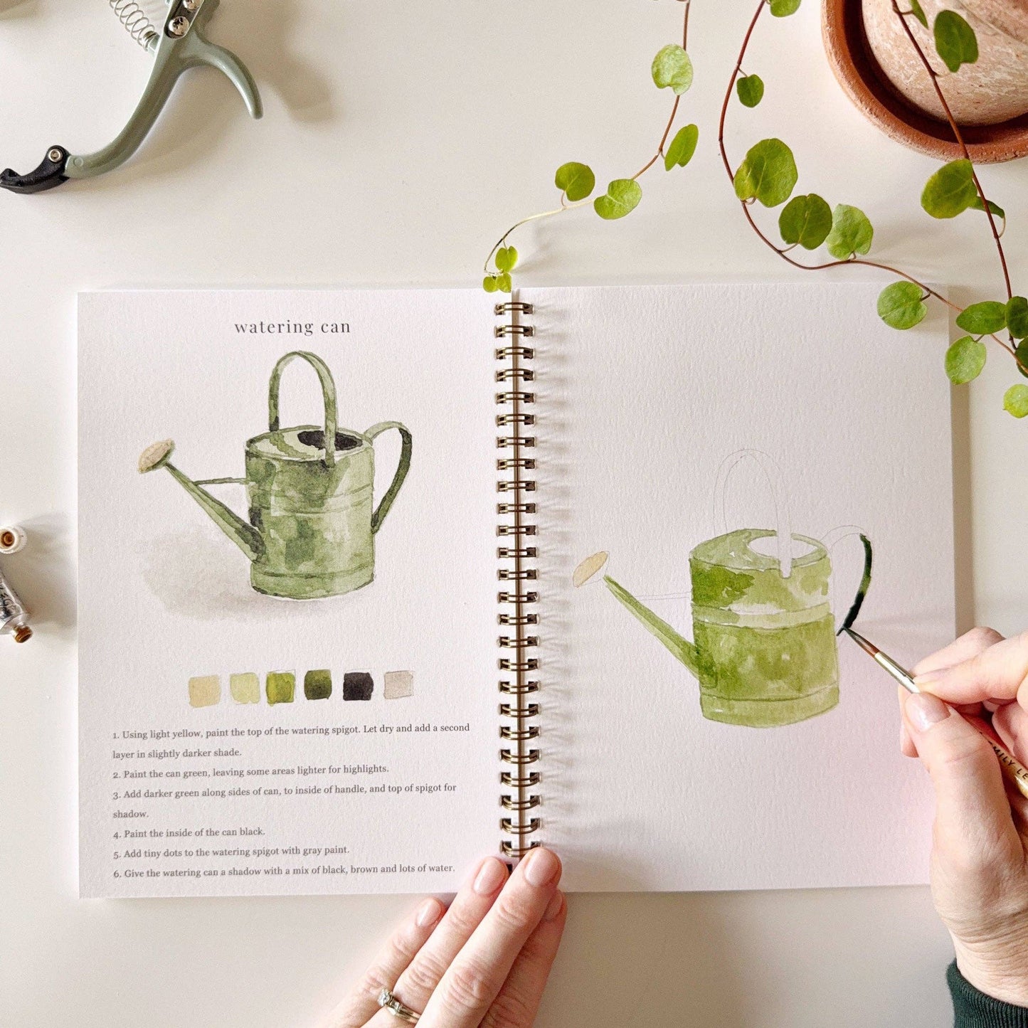 Garden watercolor workbook - Market 12