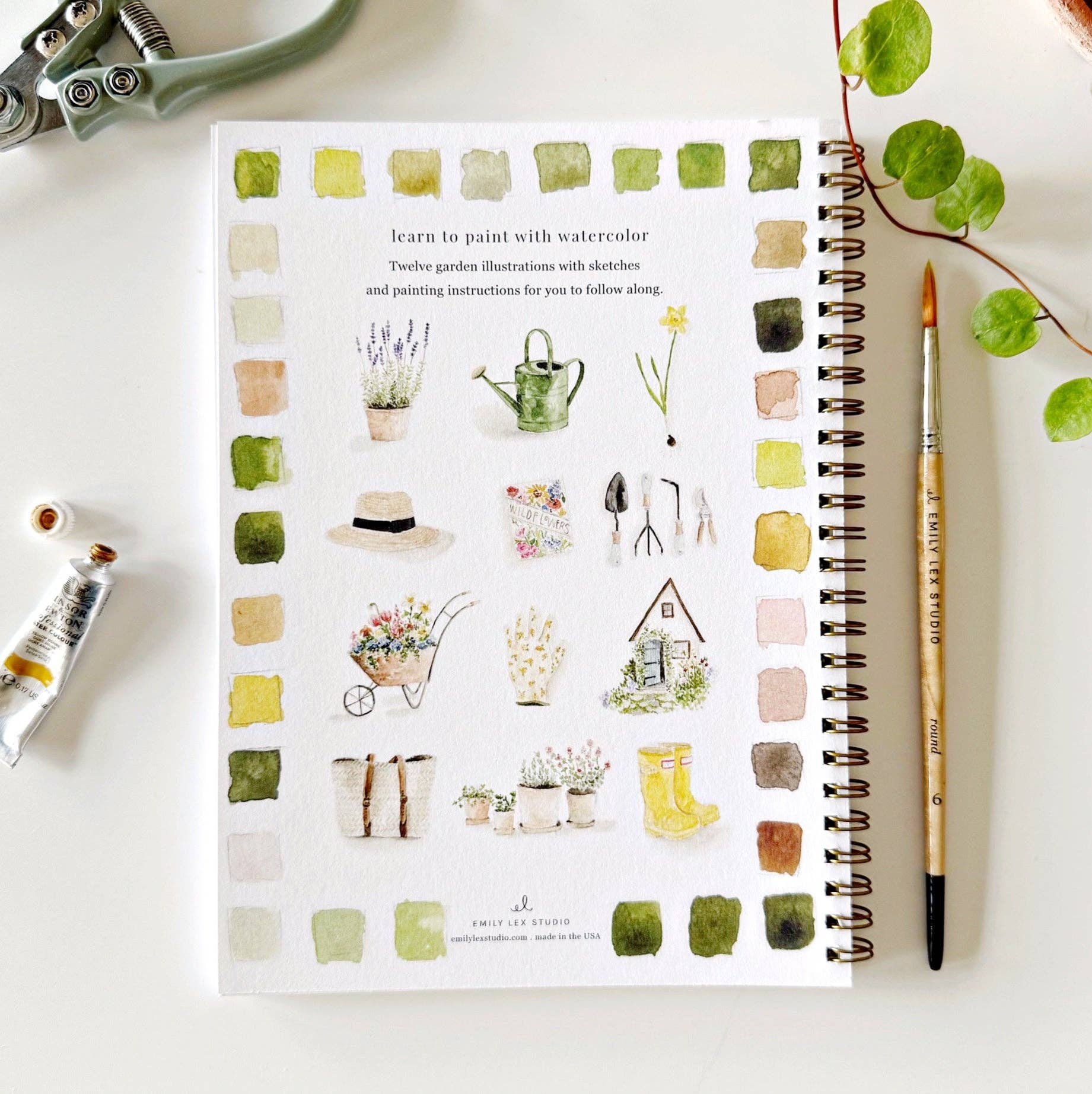 Garden watercolor workbook - Market 12