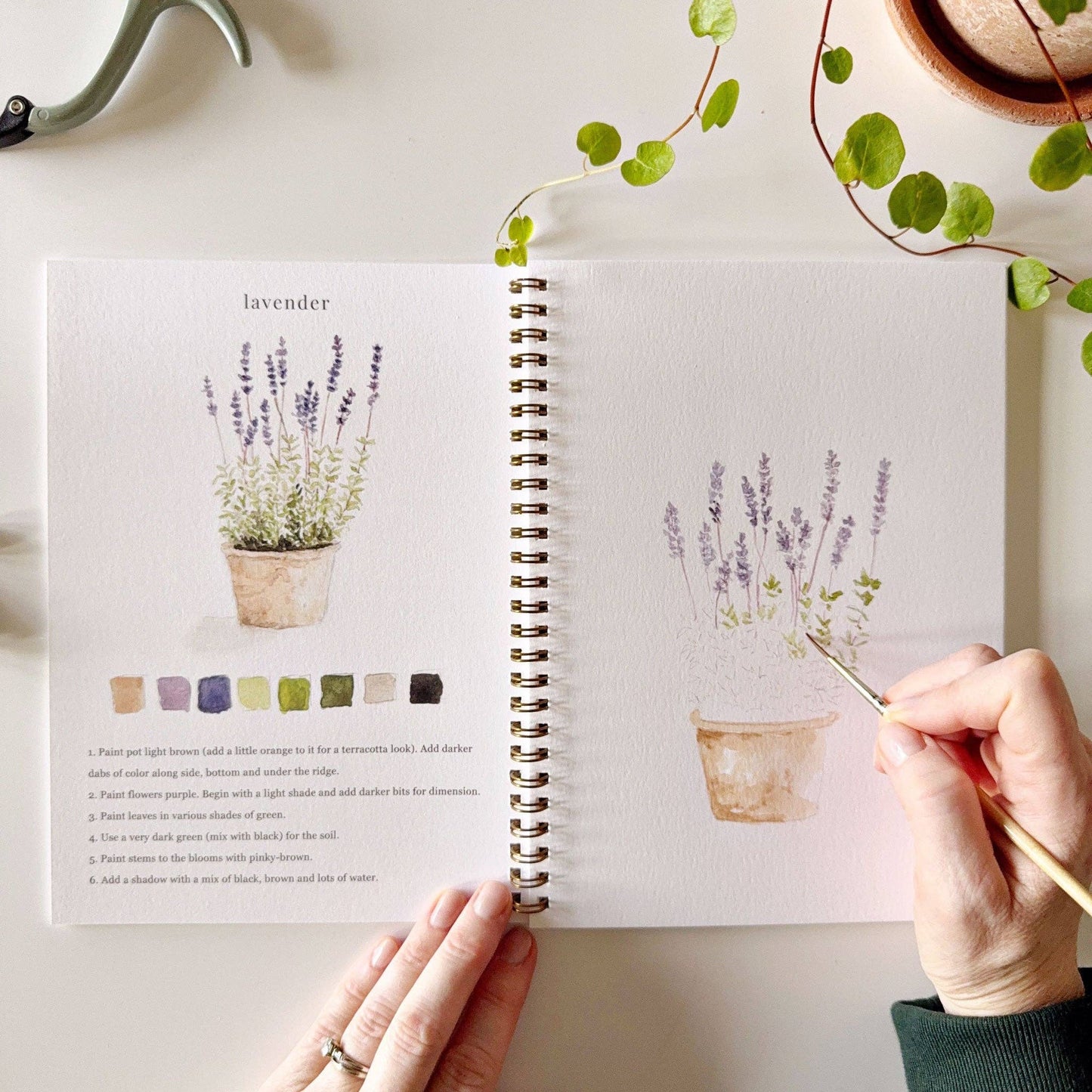 Garden watercolor workbook - Market 12