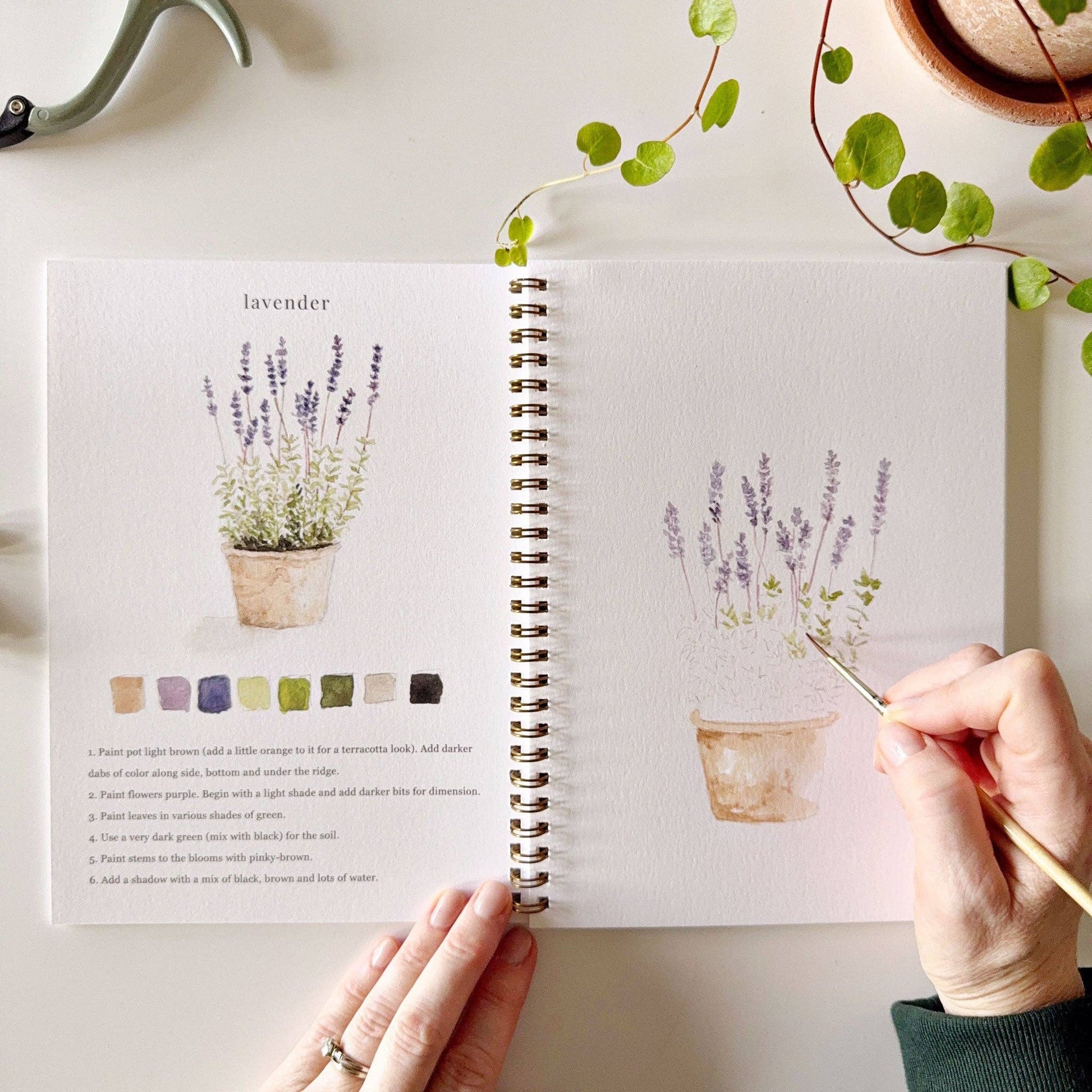 Garden watercolor workbook - Market 12