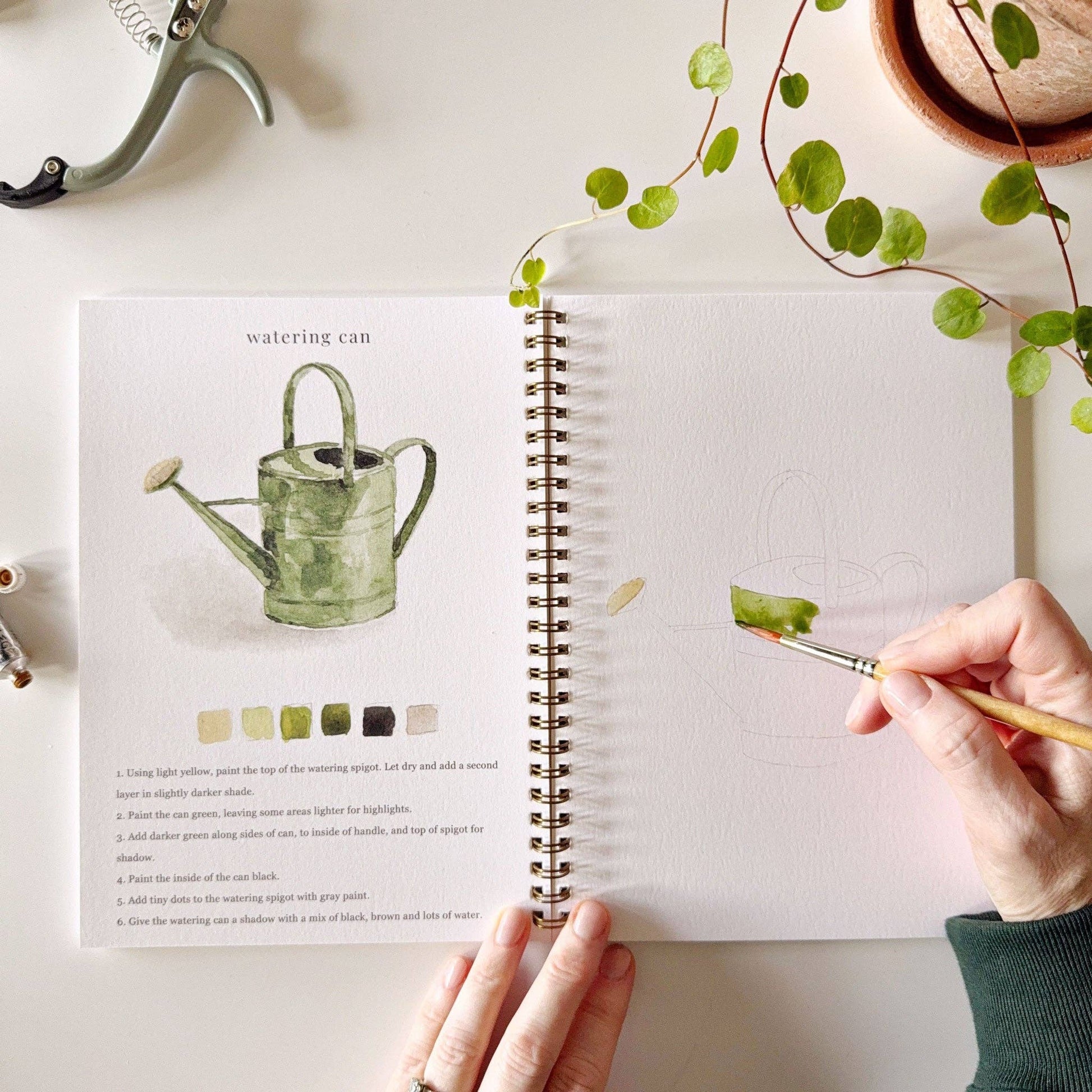 Garden watercolor workbook - Market 12
