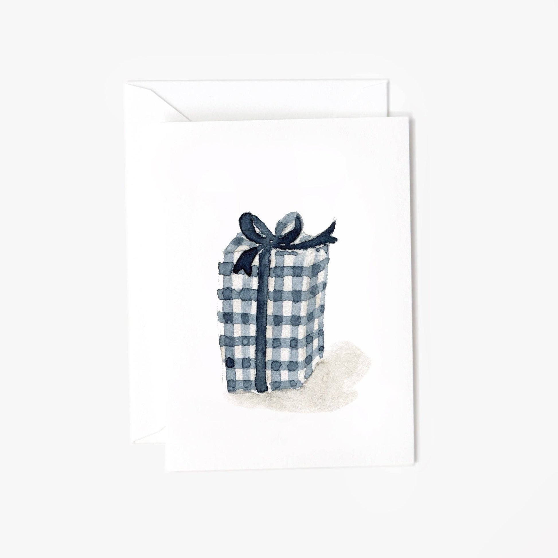 Gingham gift mini notecard - Market 12