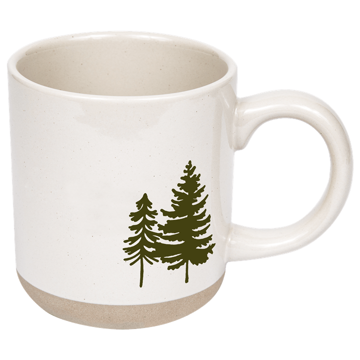 Green Trees Stoneware Coffee Mug - Market 12