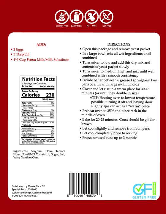 Hamburger Buns Mix GF - Market 12