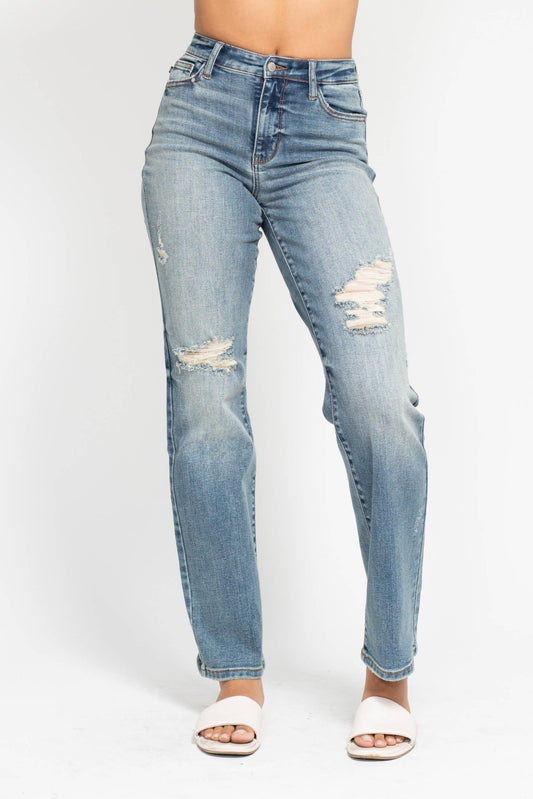 High Waisted Dad Straight Jean: MD - Market 12