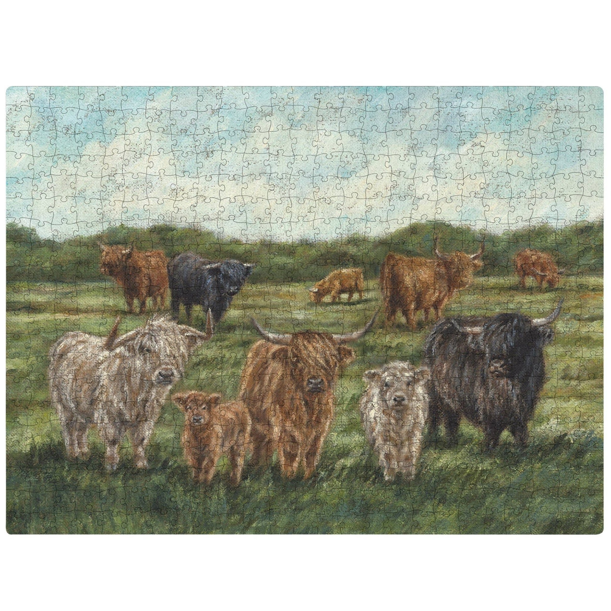 Highland Cows Puzzle - Market 12