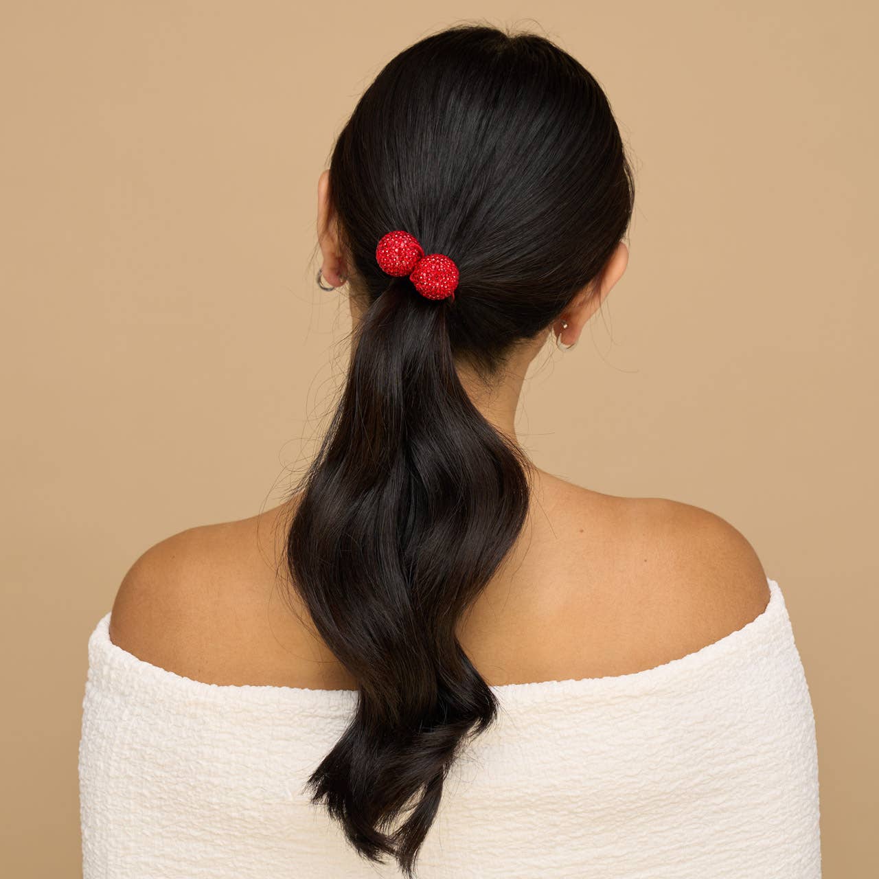Holiday Bubble Hair Ties 2pc Set - Market 12