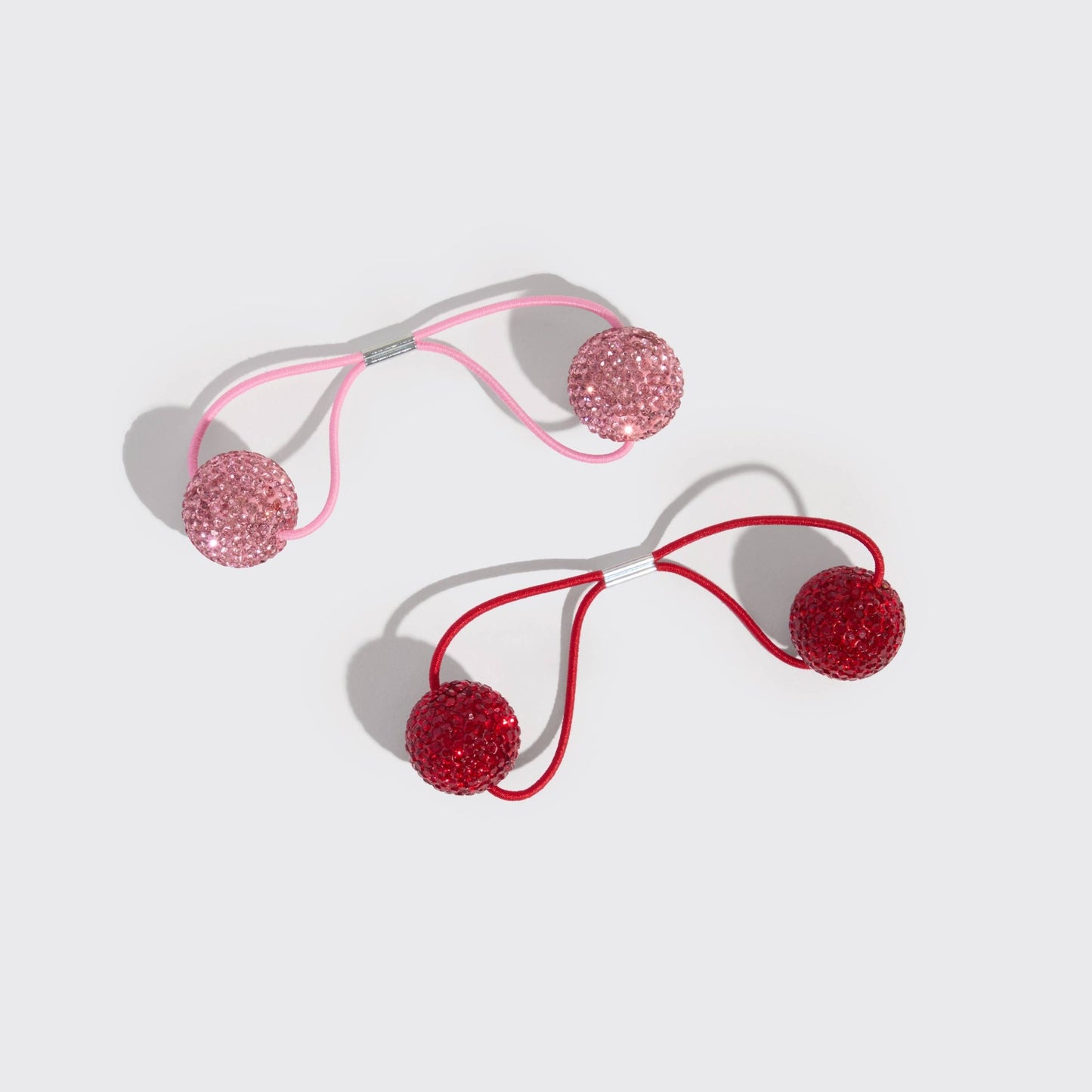 Holiday Bubble Hair Ties 2pc Set - Market 12