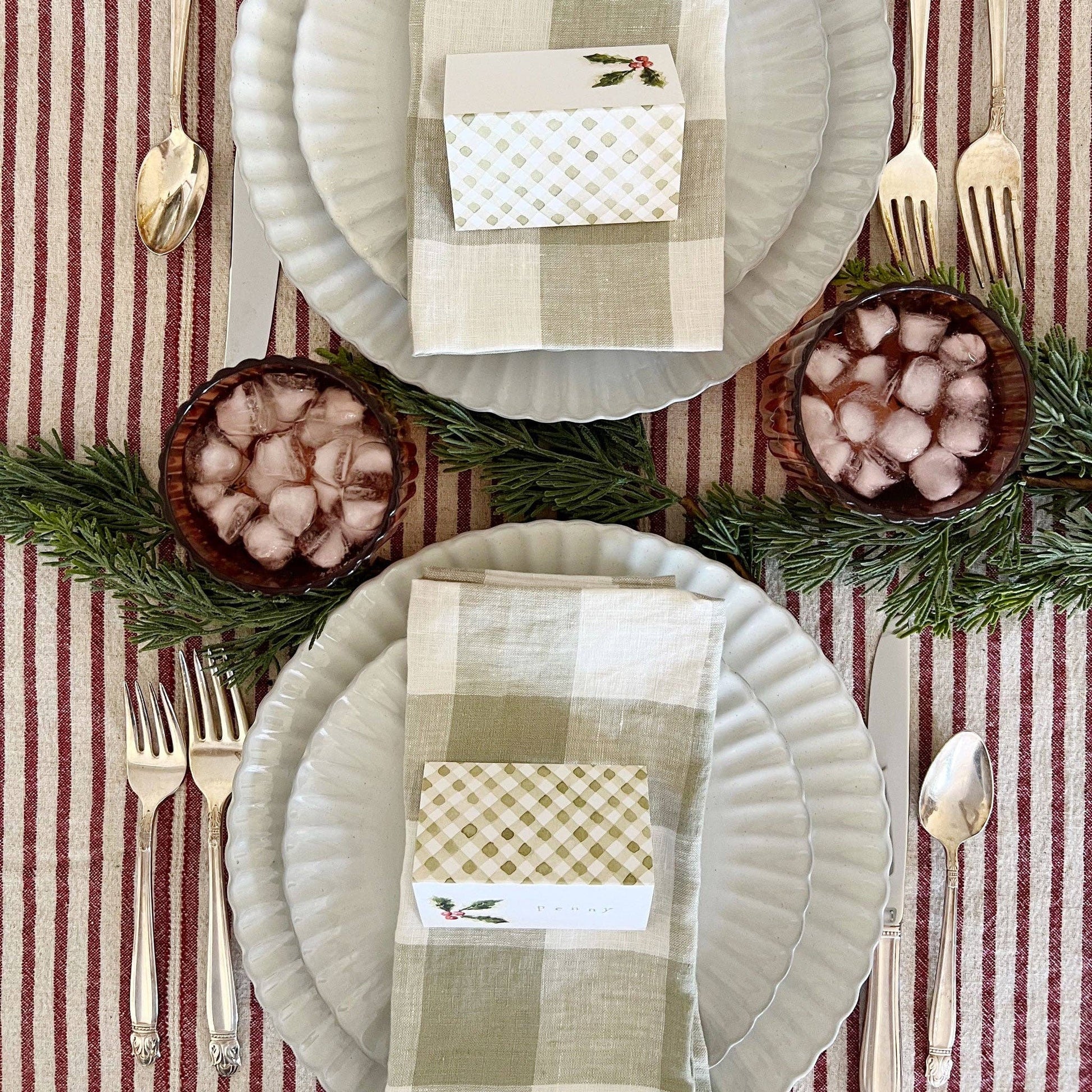 Holly berry place cards - Market 12