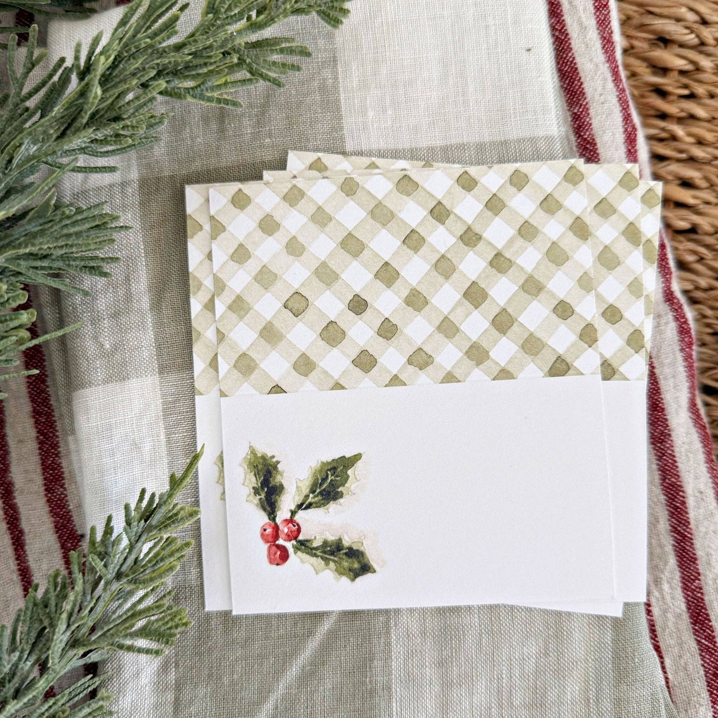 Holly berry place cards - Market 12