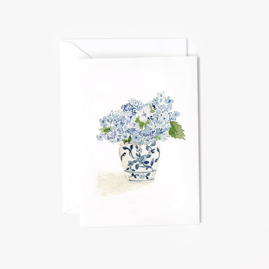 Hydrangea bouquet mini notecard - Market 12