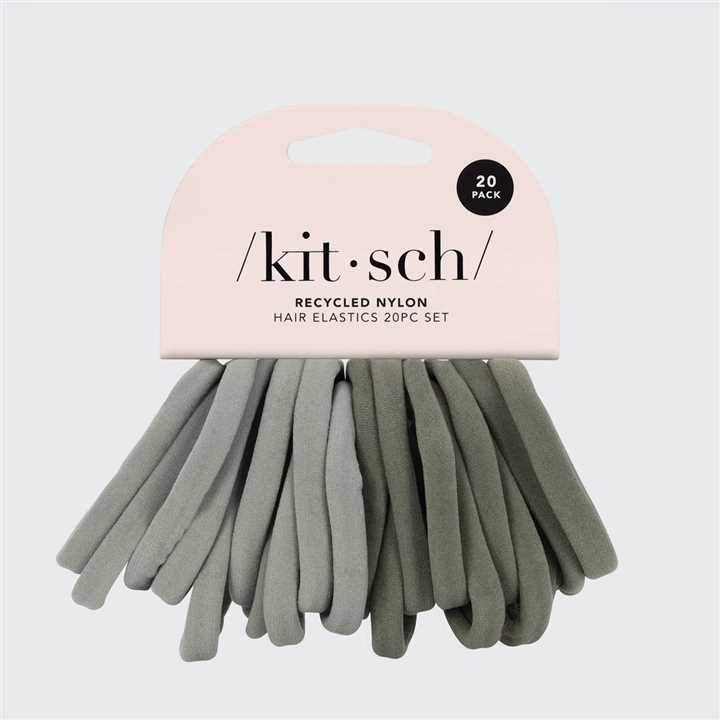 Kitsch Eco - Friendly Nylon Elastics 20pc - Eucalyptus - Market 12