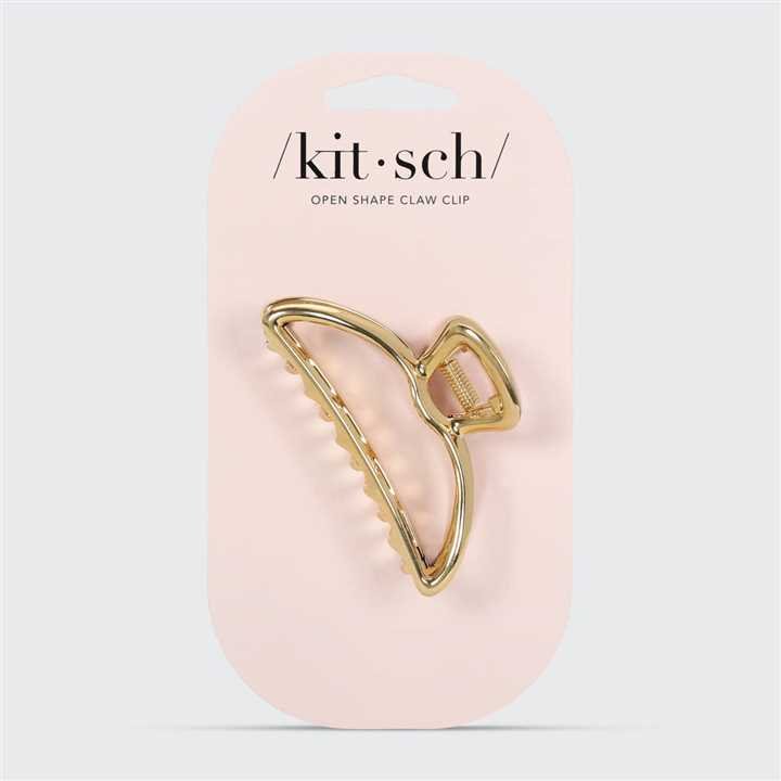 Kitsch Open Shape Claw Clip - Gold - Market 12