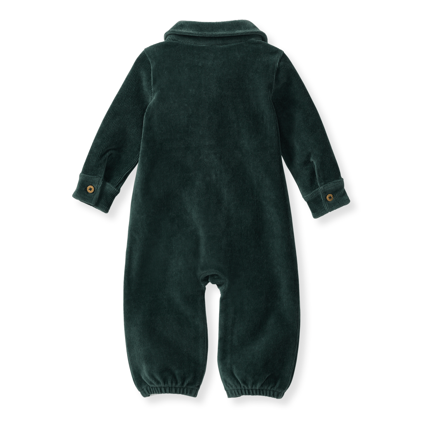 Knit Corduroy Baby Boy Jumpsuit: Zucchini - Market 12